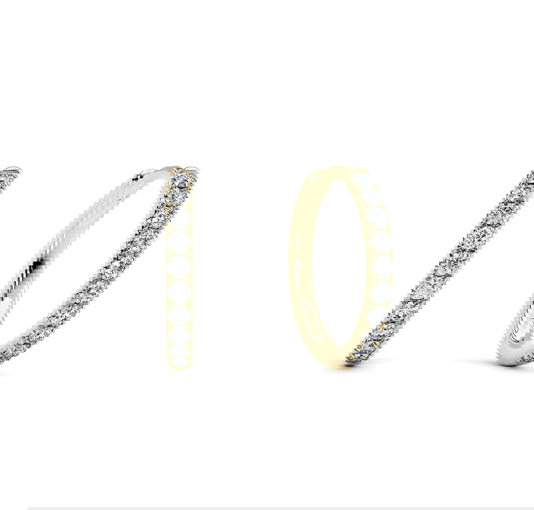 Aura Hoops Lab Grown in Yellow Gold (18k)