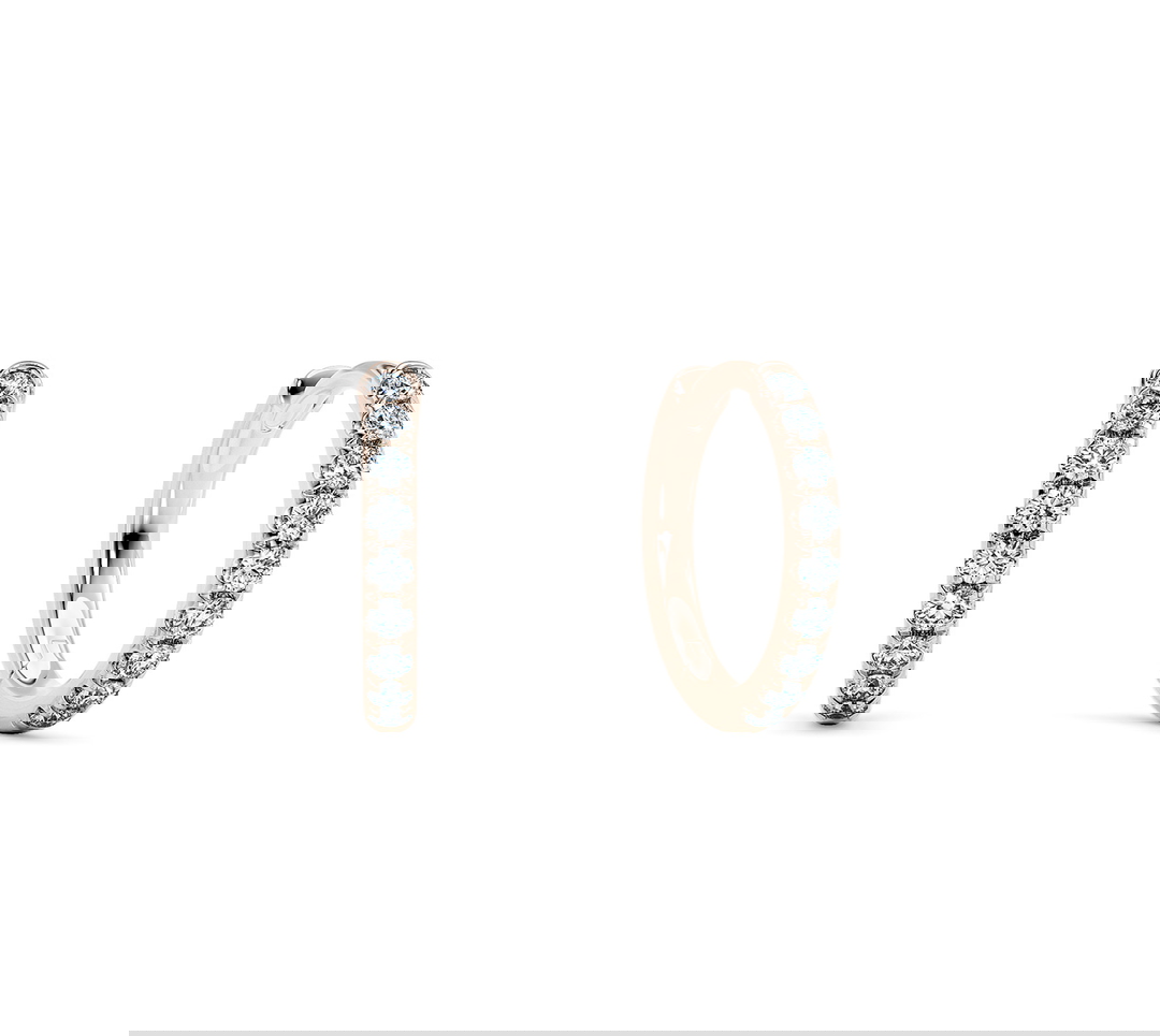 Aura Hoops Lab Grown in Rose Gold (18k)