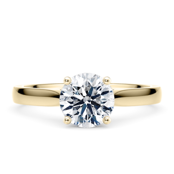 Contour in Gelbgold (9k) set with a Brillant cut diamant.