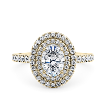 Empress in Gelbgold (9k) set with a Oval cut diamant.