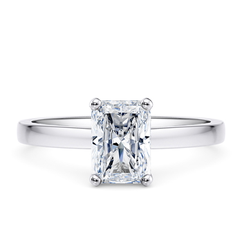 1477 Classic in Hvitt gull (9k) set with a Strålende cut diamant.