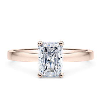 1477 Classic in Rose Gold set with a Säteilevä cut timantti.