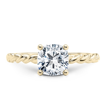 Ascot in Gelbgold (9k) set with a Kissen cut diamant.