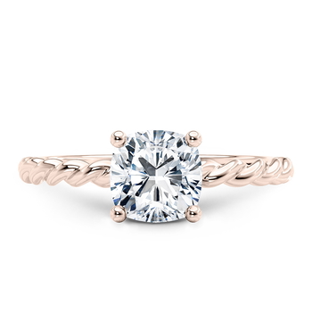 Ascot in Roségull set with a Pute cut diamant.