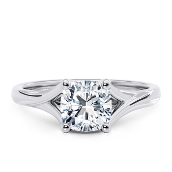 Hanover in Białe złoto (9k) set with a Poduszka cut diament.