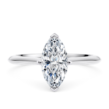 Hope in Ouro Branco (9k) set with a Marquise cut diamante.