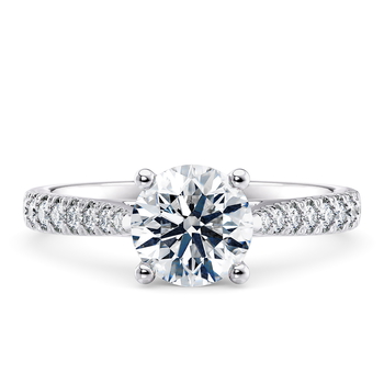 Kindrea in Platina set with a Rund cut diamant.