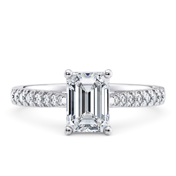 Kindrea in Hvidguld (9k) set with a Octagon cut diamant.