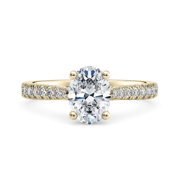 Kindrea in Yellow Gold (9k) set with a Oval cut diamond.