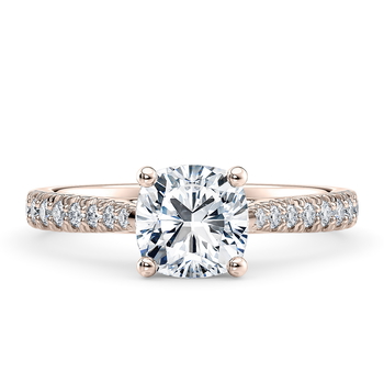 Kindrea in Roségull set with a Pute cut diamant.