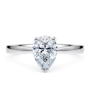 Delicacy in Platina set with a Päron cut diamant.