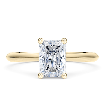 Iris in ذهب أصفر (9 قيراط) set with a راديانت cut ماسة.