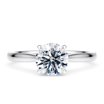 Lucia in Platin set with a Rund cut diamant.