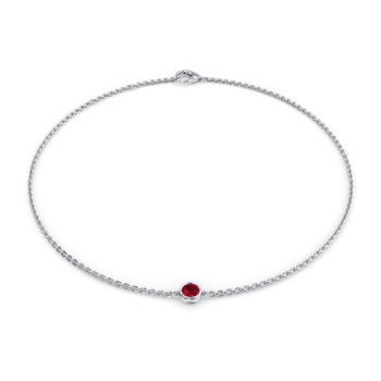 July Birthstone Bracelet - 1 stone in Fehér arany