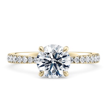 Asteria Classic in Gelbgold set with a Brillant cut diamant.