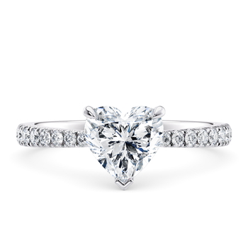 Asteria Classic in Platin set with a Hjerte cut diamant.