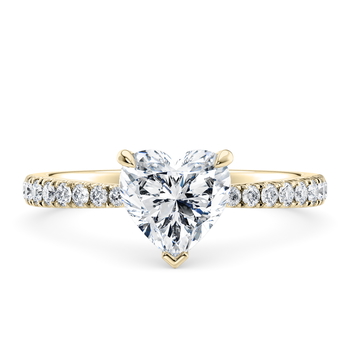 Asteria Classic in ذهب أصفر set with a قلب cut ماسة.