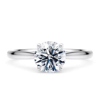 Lumina in Vitguld (9k) set with a Rund cut diamant.