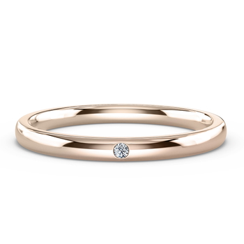 1 Stone in Rose Gold