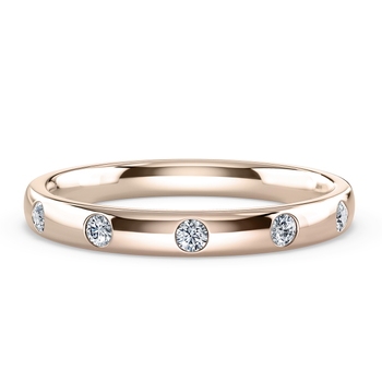 5 stones in Rose Gold