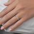 White Gold Half Vogue Claw Set Eternity Rings
