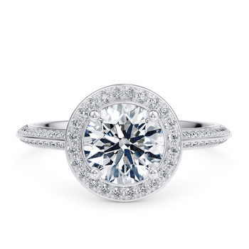 Olympia in Vitguld (9k) set with a Rund cut diamant.