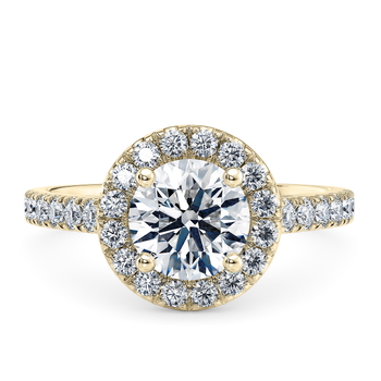 Medici in Yellow Gold set with a Round cut diamond.