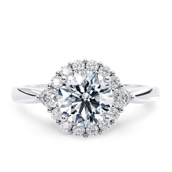 Hampstead in Vitguld (9k) set with a Rund cut diamant.
