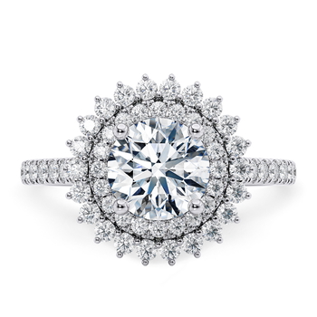 Berkeley in Białe złoto set with a Brylant cut diament.