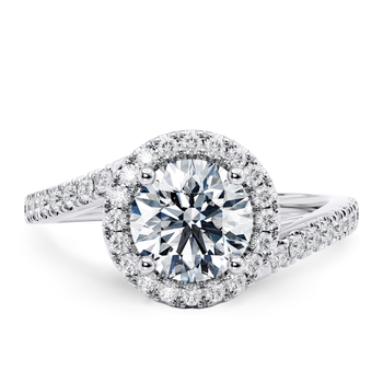 Kew in Weißgold (9k) set with a Brillant cut diamant.
