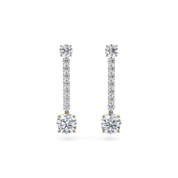 Mayfair Lab Grown in Gult guld (9k) set with a Rund cut diamant.