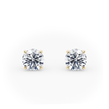 Aria in Gult guld (9k) set with a Rund cut diamant.