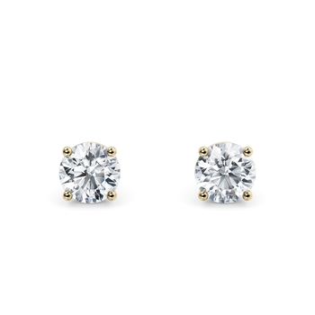 Lumina in Gult guld (9k) set with a Rund cut diamant.