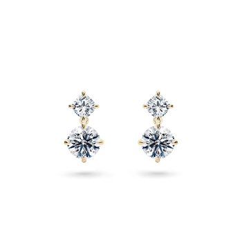Saros Lab Grown in Gult guld (9k) set with a Rund cut diamant.