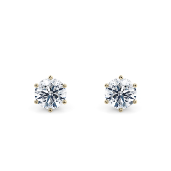 Chloe in Gult guld (9k) set with a Rund cut diamant.