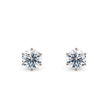 Chloe in Rosaguld set with a Rund cut diamant.