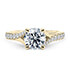 Yellow Gold Valentine Diamond Band Engagement Rings