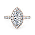 Rose Gold Medici Halo Engagement Rings