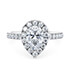 White Gold Medici Halo Engagement Rings