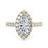 Yellow Gold Medici Halo Engagement Rings