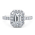 White Gold Medici Halo Engagement Rings