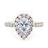 Rose Gold Medici Halo Engagement Rings