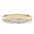 Yellow Gold Allya Half Channel Set Eternity Rings
