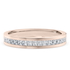Rose Gold Allya Half Channel Set Eternity Rings
