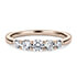 Rose Gold Chérie Claw Set Eternity Rings