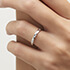 White Gold 5 stones Womens Diamond Set Wedding Rings