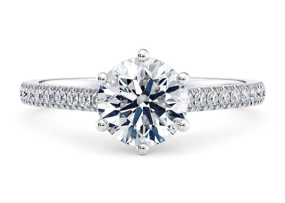 White Gold 1477 Vintage Vintage Engagement Rings