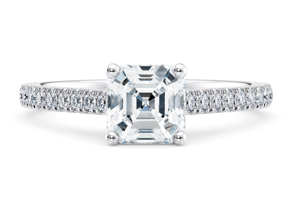 White Gold 1477 Vintage Vintage Engagement Rings