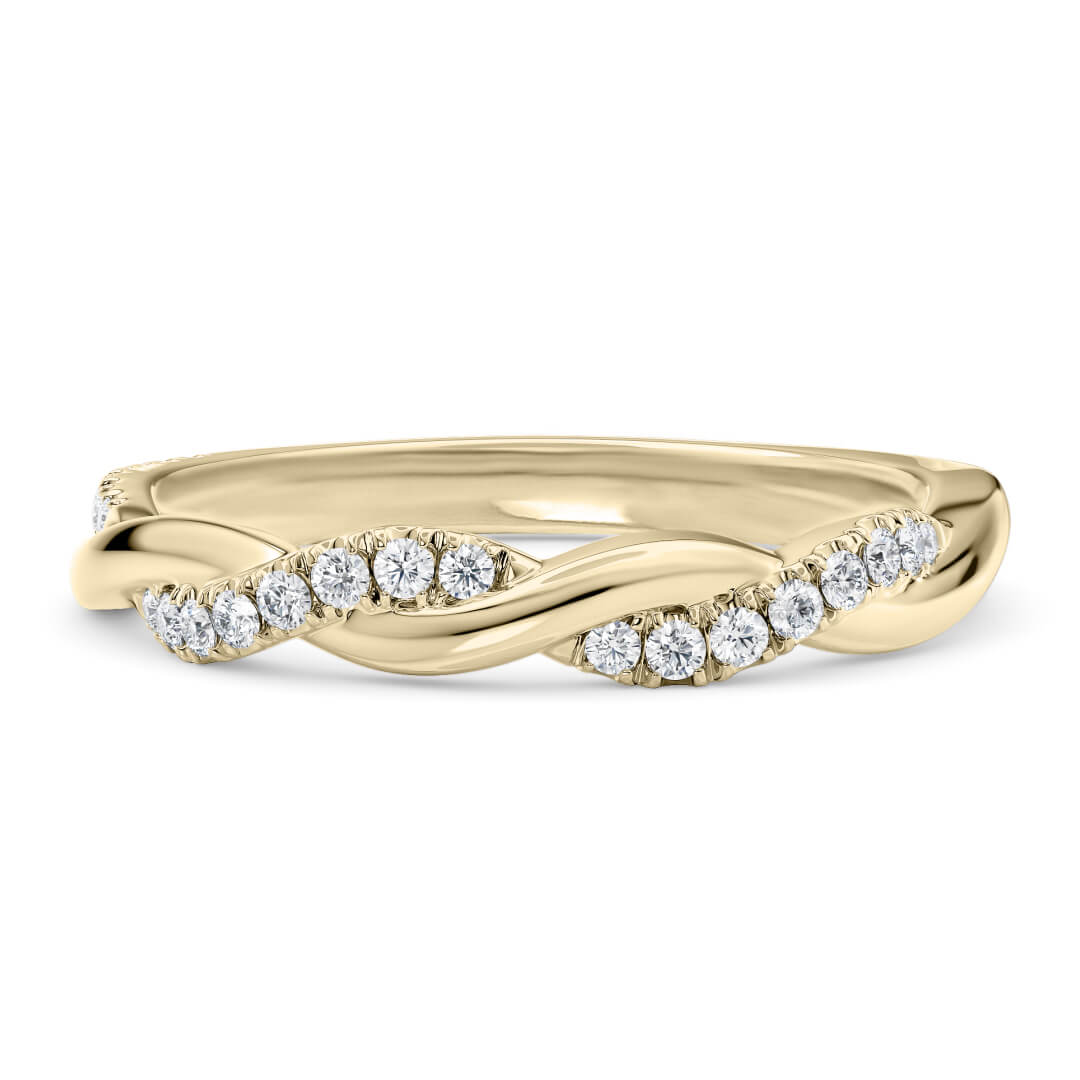 Eternity Ring Yellow Gold Pirouette