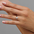 contour radiant engagement ring